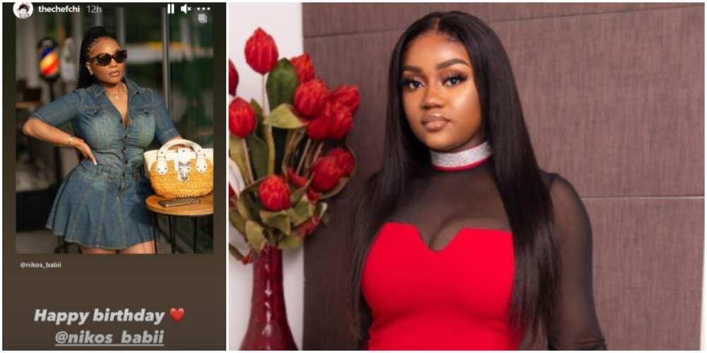 Davido's Chef Chi, second baby mama, and alleged Girlfriend, Mya Storm social media to Celebrate His Cousin
