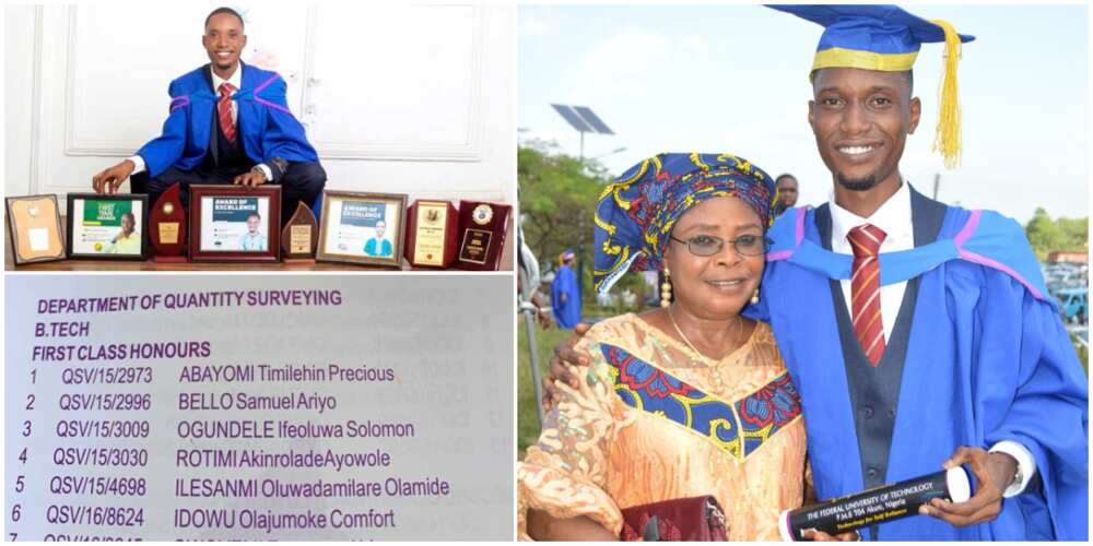 Joy as Nigerian man 'kicked out' of school after 5 years starts afresh and graduates with first-class