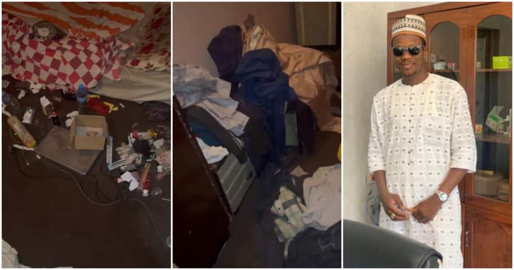 Nigerian man gives important reason why he needs a wife, shows off his scattered apartment