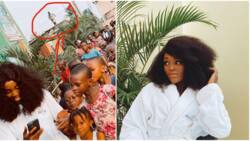 The Love Is So Real: Fans Gush As Schoolgirl Takes Risk, Stands on High Fence Just to See Bukunmi Oluwasina