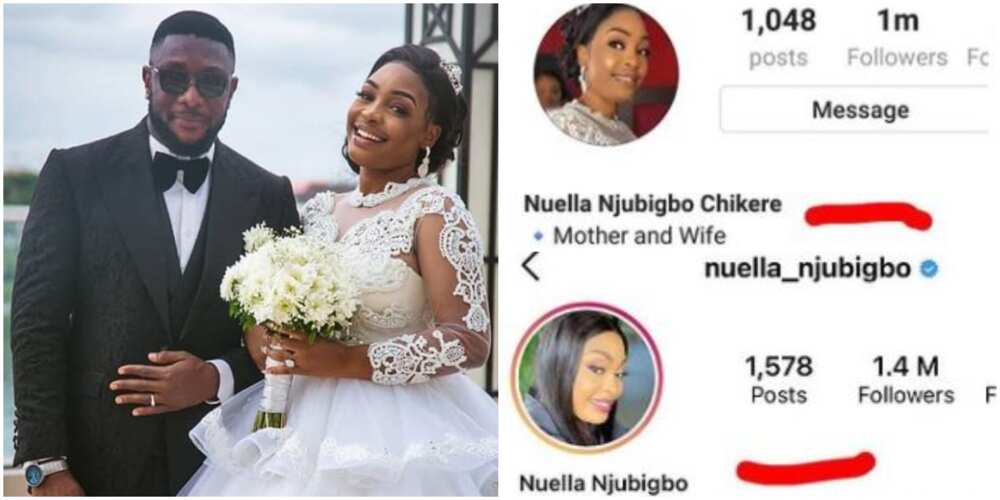 After Denying Separation Rumours, Actress Nuella Njubigbo Removes Hubby Tchidi Chikere’s Name From Profile