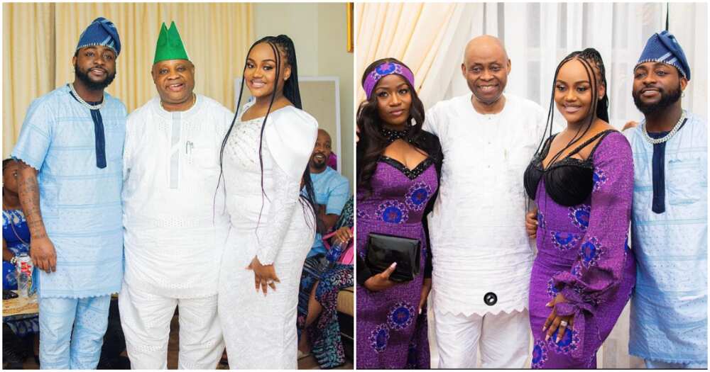 Photos of Davido's Chioma with her in-laws.