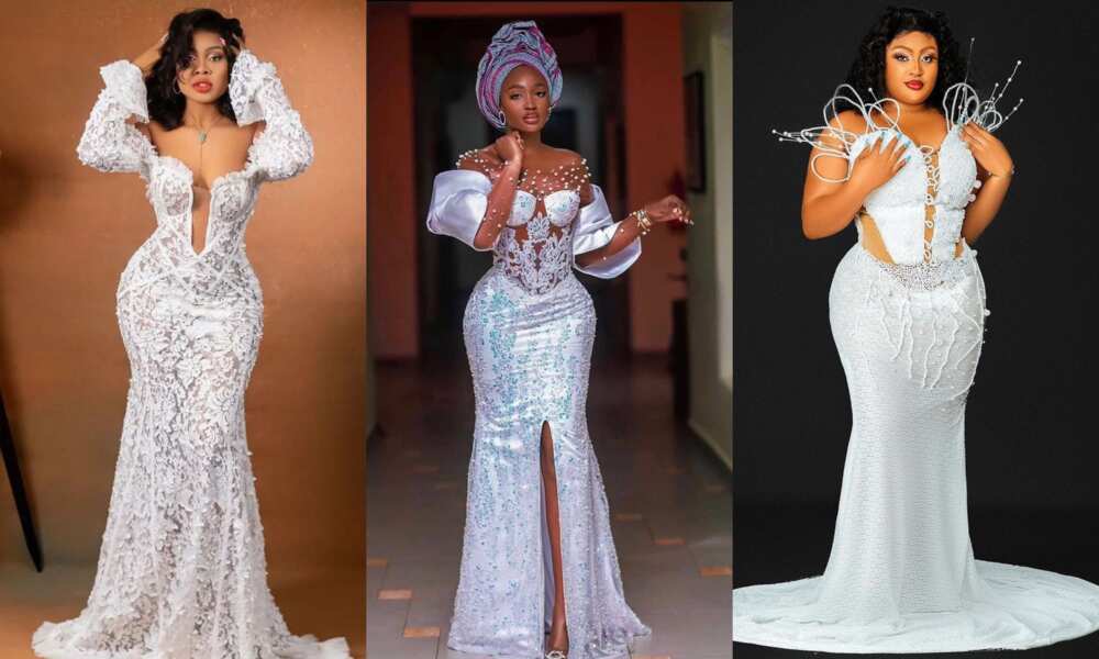 30+ gorgeous cord lace Aso Ebi styles to draw inspiration from - Legit.ng