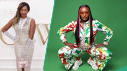 "It looks like butterfly": DJ Cuppy shows off MOBO Awards outfit from upcoming designer, fans react