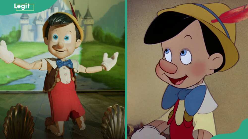 Pinocchio looking excited