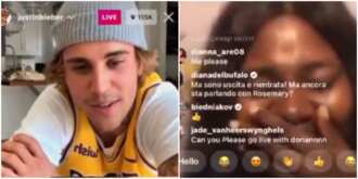 Young lady becomes emotional as she eventually gets to speak to Justin Bieber (video)