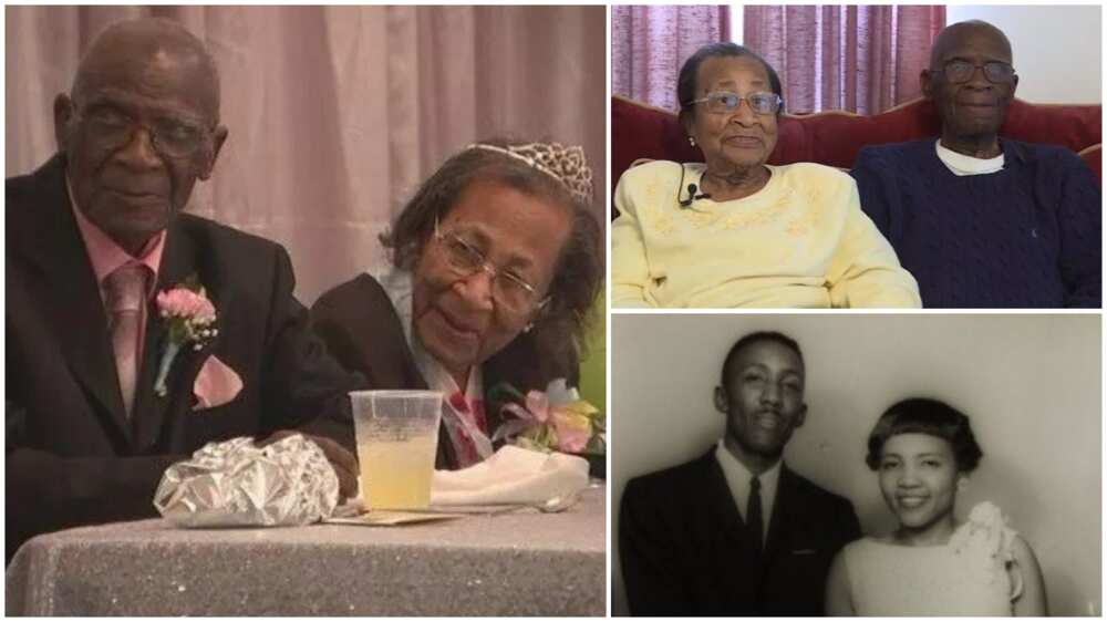 Aged couple celebrate being married for 82 years