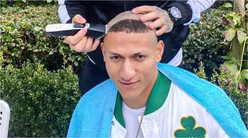 Man City Star Puts Rivalry Behind As He Is Spotted Cutting the Hair of Everton Strike