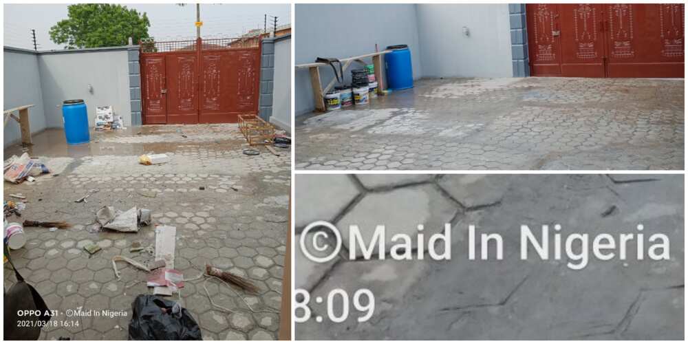 Maid in Nigeria: Lady Showcases Her Cleaning Business Without Shame, Her 'English error' Stirs Reactions