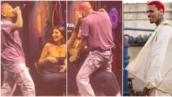 Chris Brown causes couple to break up after sensual lap dance on female fan during concert