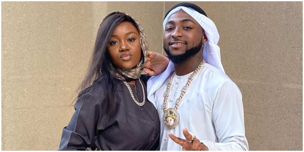 Davido reacts as his woman Chioma posts revealing photos on IG