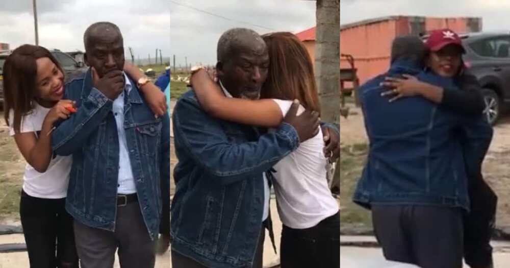 Father's Day: Daughters surprise dad with new car, he is overcome with emotion