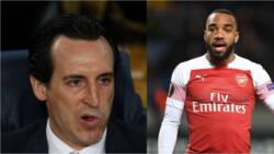 Arsenal star Lacazette reacts bizarrely to Instagram post telling Xhaka, Emery to leave the club