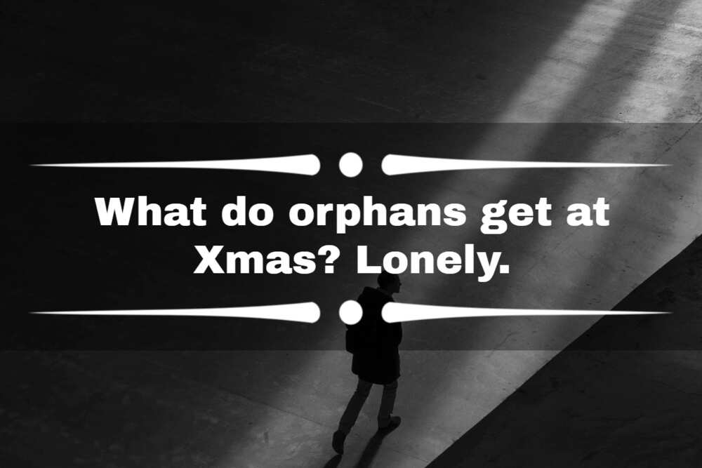 Dark humour about orphans