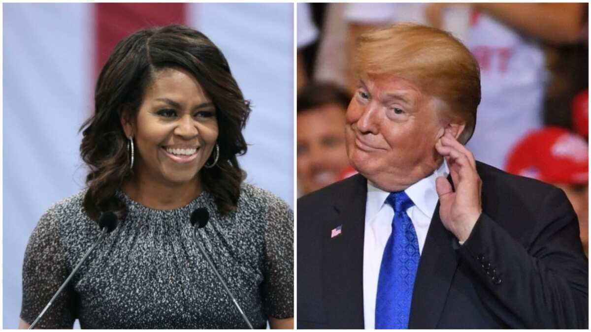 President Trump Schools Michelle Obama Over Comment On Election