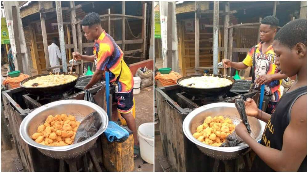 Making money in Nigeria/selling by roadside.