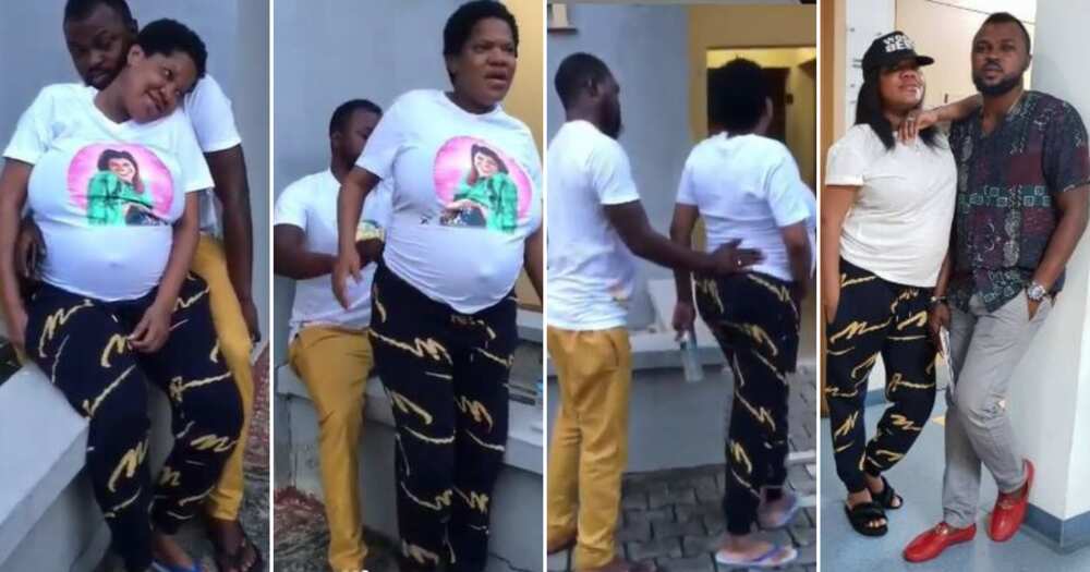 Toyin Abraham shares loved-up videos of herself and hubby chilling while she was heavily pregnant
