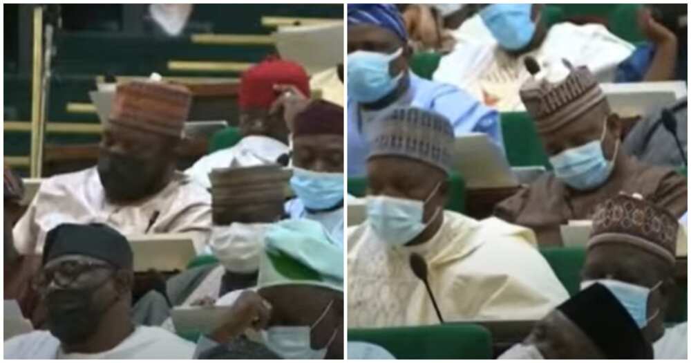 Nigerians react as Lawmakers Doze Off during Buhari's Budget Proposal