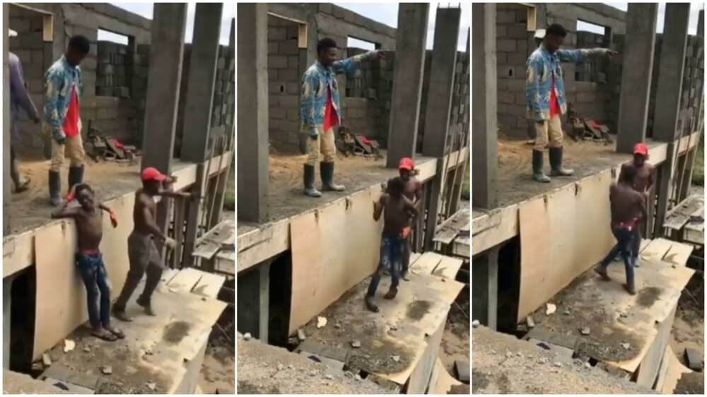 Bricklayers at construction site pause work, dance to Ko Por Ke on uncompleted building in viral video