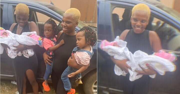 Nigerian mum flaunts her two sets of twins