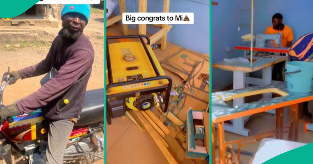 Okada man buys generator, sets up tailoring shop