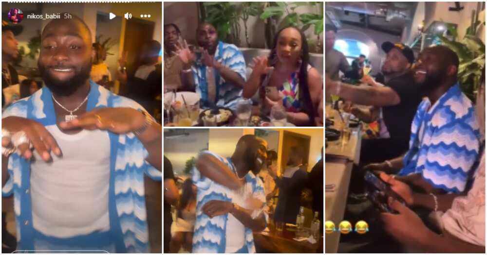 Davido Lights Up His Cousin's Birthday Party With Grand Entrance  