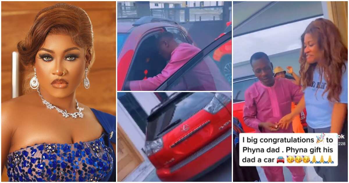 Check out resurfaced video of BBNaija's Phyna buying her father a car after he accused her of abandonment