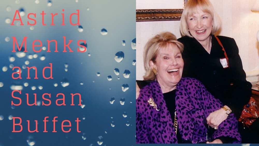 Astrid Menks and Susan Buffet Astrid Menks and Susan Buffet