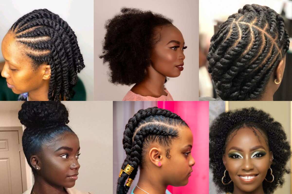 Nice Free Hand Hairstyles With Natural Hair  The Grace