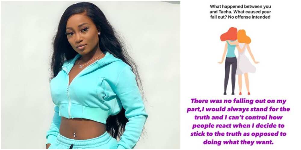 No falling out on my part, BBNaija's Esther addresses beef with Tacha