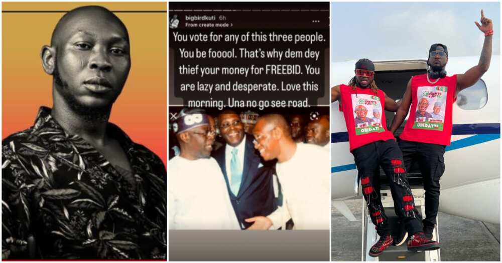 Seun Kuti and Peter PSquare trade words over politics. Seun Kuti and Peter PSquare trade words over politics.