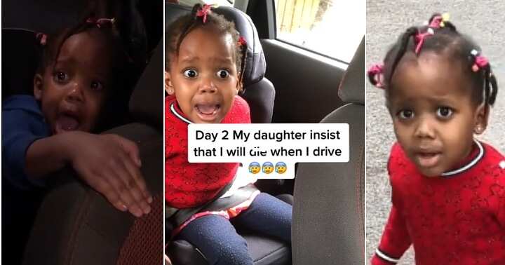 Little girl stops mum from driving, die in accident, scary video