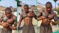 "Wetin be this?" Man with voice and muscles like Verydarkman announces self as Veryfairman in video