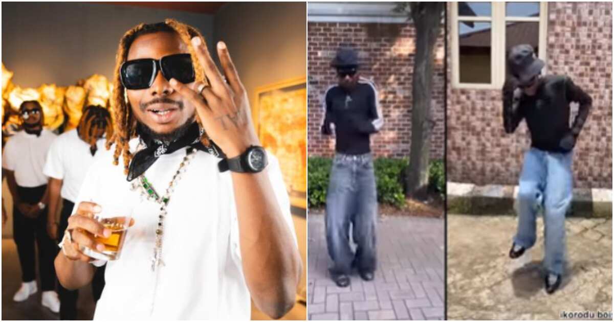 Ikorodu Bois joins Asake's big jeans Joha challenge, Nigerians drop funny reactions as they compare moves