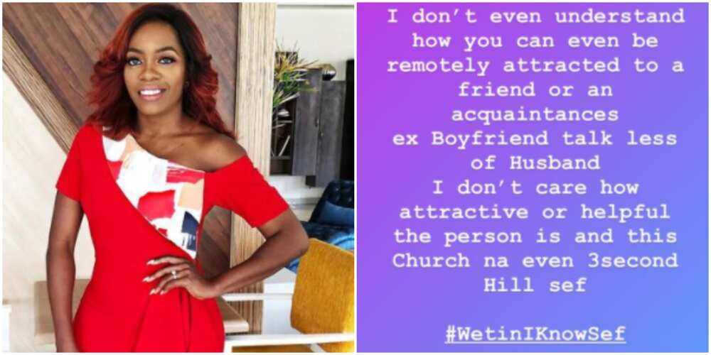 This church na 3 second hill: Media personality Shade Ladipo shades Rosy Meurer and Churchill