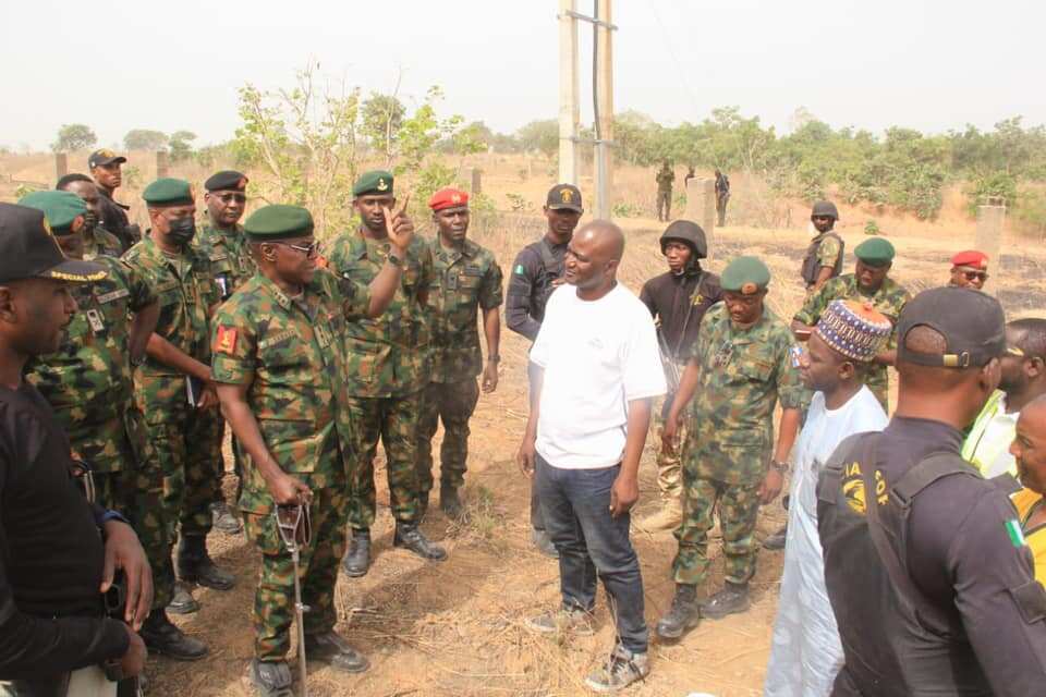 Farouk Yahaya at scene of Monday train attack