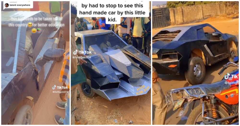 “Obi Cubana Needs to See this”: Nigerian Boy Builds Sports Car Himself, Drives it on Edo Road, Video Trends