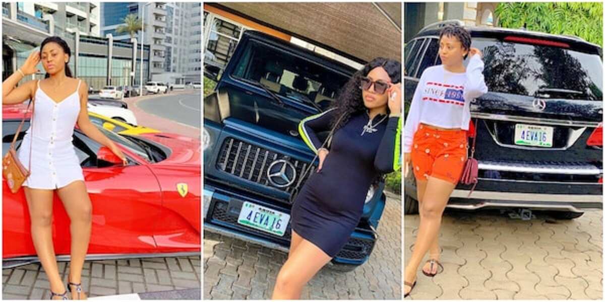 Hotunan motocin alfarma da Regina Daniels take hawa tun bayan aurenta da Ned Nwoko