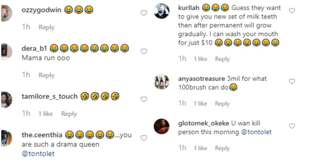 Tonto Dikeh cries out after dentist allegedly charged her N3m to wash her teeth