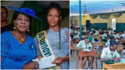 She graduated as best student: Oyo secondary school head girl scores 5 As in WAEC, her photo emerges