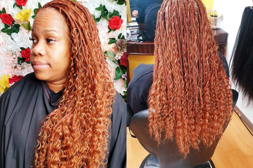 Bohemian crochet box braids #boxbraids #crochetbraids #bohobraids