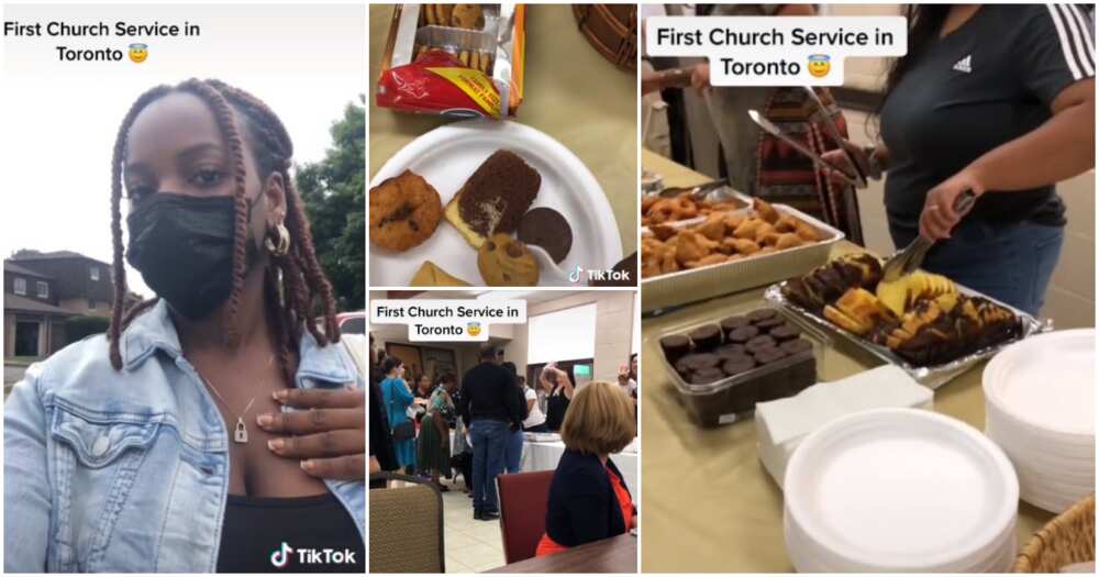 Church in Canada, free food, cultural shock for Nigerians in Canada, Nigerians in Canada, lady attenda church in Canada