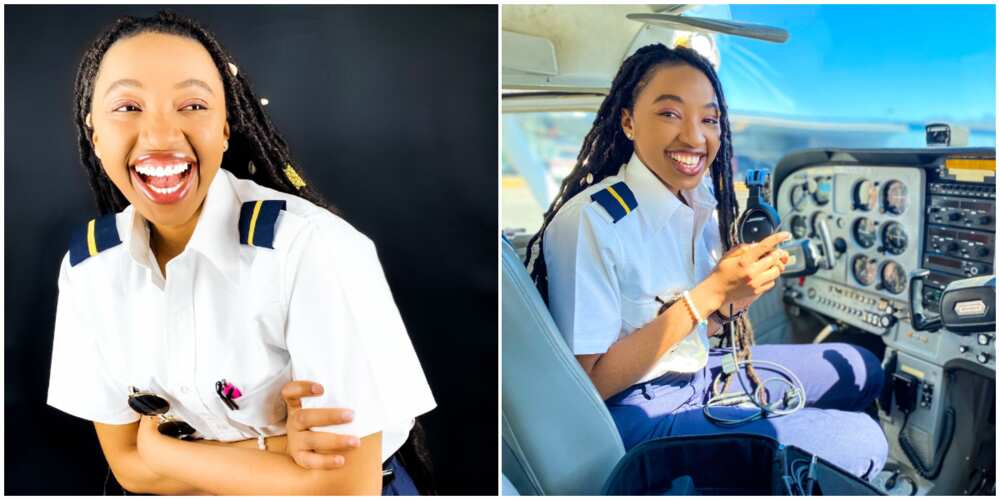 Whoever It Is Praying for Me, Don't stop: Lady Says as She Celebrates Becoming a Pilot, Social Media Reacts
