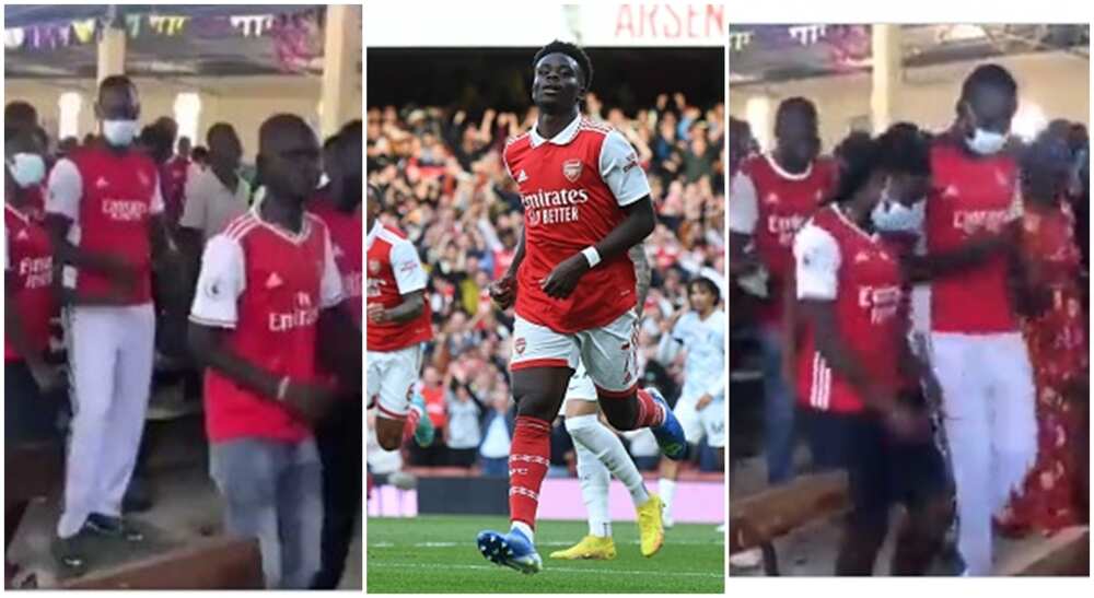 A video shows some Arsenal fans holding thanksgiving in a Kenyan church.