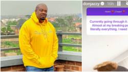 "Send your account number for N500k hug": Moment Don Jazzy blessed struggling student, video goes viral