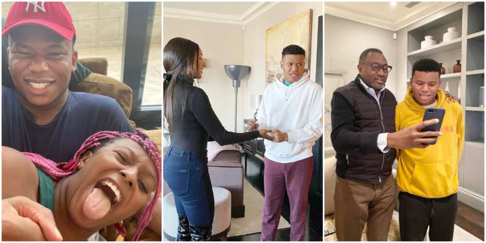Fewa at 21: Big Sisters DJ Cuppy, Temi Otedola Celebrate Their Little Brother’s Birthday with Lovely Posts