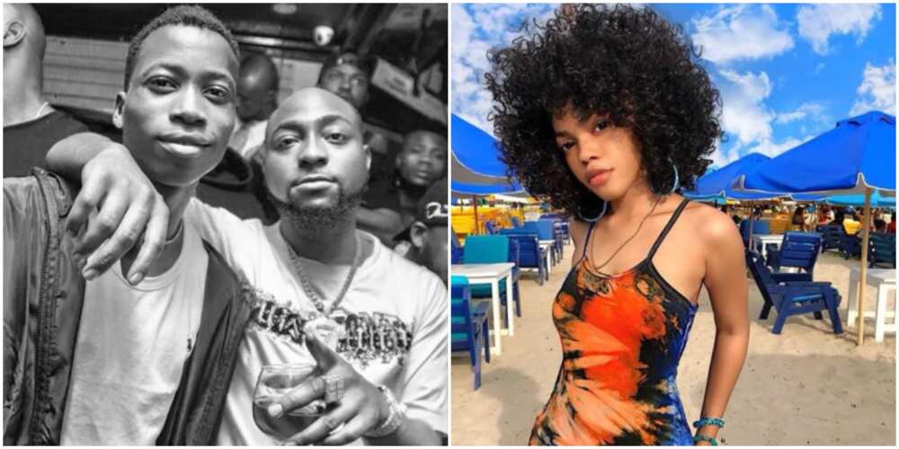 Davido’s signee Lhil Frosh called out on social media for allegedly beating girlfriend to stupor (photos)