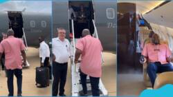Ibrahim Mahama: Ghanaian millionaire boards customised jet in video, many marvel at his wealth