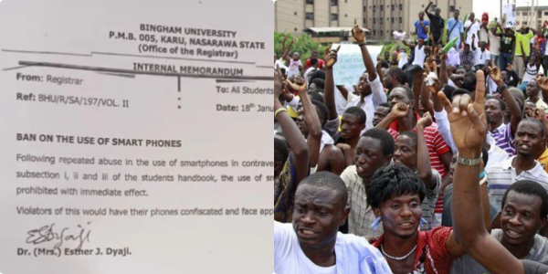 This university In Nasarawa state banned usage of smart phones by students on campus