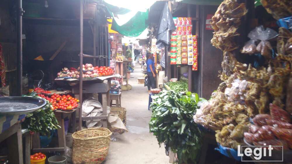 The virus has not affected the cost price of goods in the market. Photo credit: Esther Odili